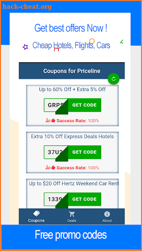 Promo Coupons for Priceline screenshot