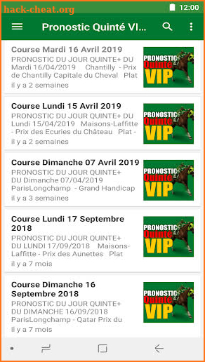 Pronostic Quinté VIP screenshot