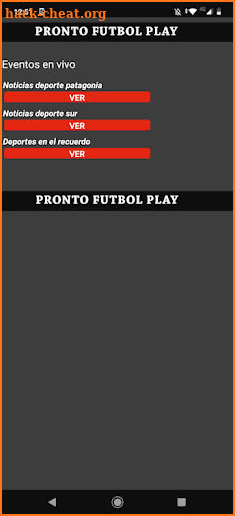 Pronto Futbol Play TV Player screenshot