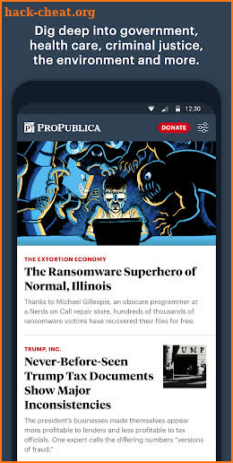 ProPublica screenshot