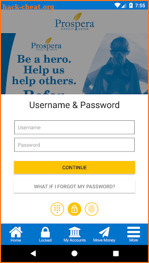 Prospera Credit Union screenshot