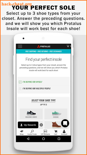 Protalus Insoles screenshot