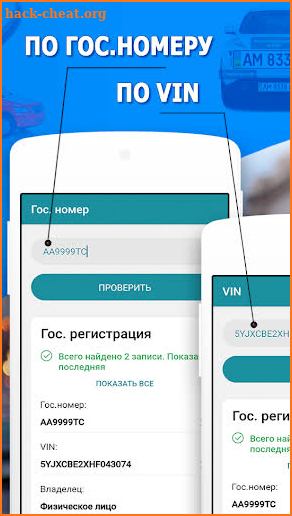 Проверка авто Украина по VIN и госномеру по базам screenshot