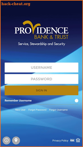 Providence Bank  & Trust screenshot