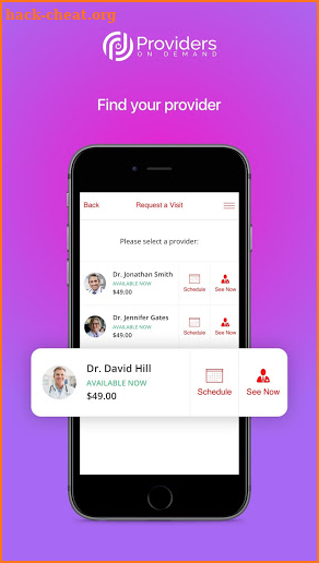 Providers On Demand screenshot