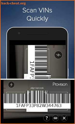 Provision screenshot