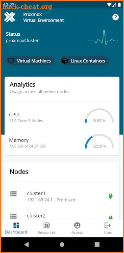 Proxmox Virtual Environment screenshot