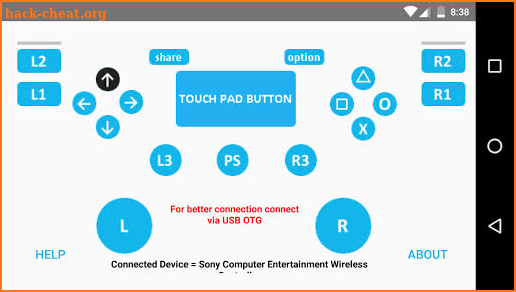 PS4 controller Tester screenshot