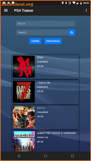 PS4 Trainer screenshot