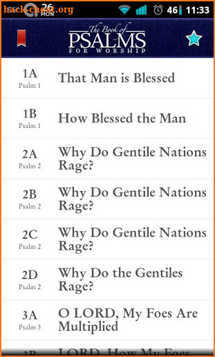 Psalms for Worship screenshot