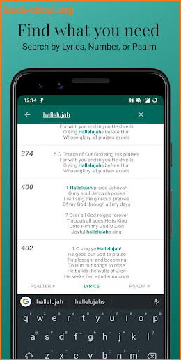 Psalter screenshot