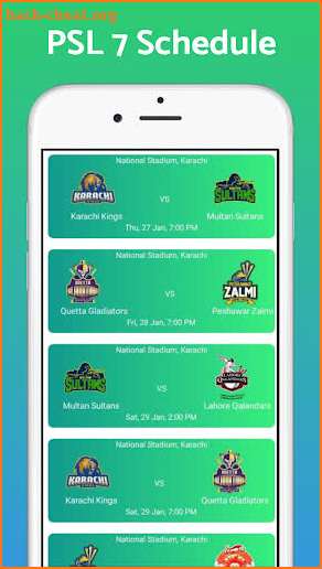 PSL 7 Schedule & Live Score screenshot