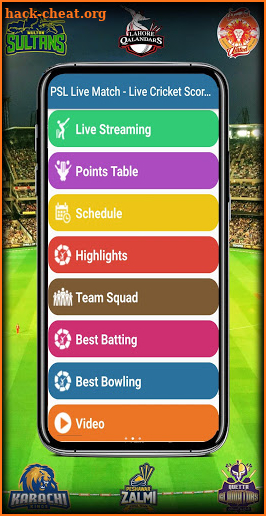 PSL Live Match - Live Cricket Score & Squad screenshot