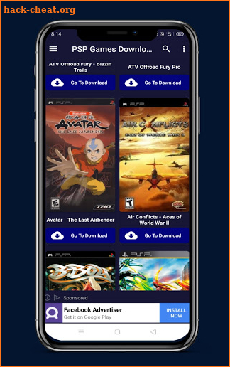 PSP GAMES DOWNLOADER - Free PSP Emulator&iso Games screenshot