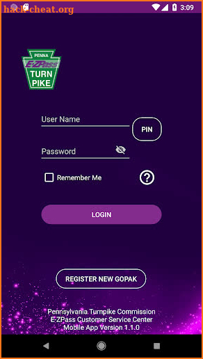 PTC E-ZPass screenshot