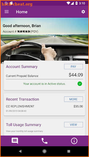 PTC E-ZPass screenshot