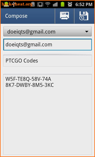 PTCGO Code Scanner screenshot