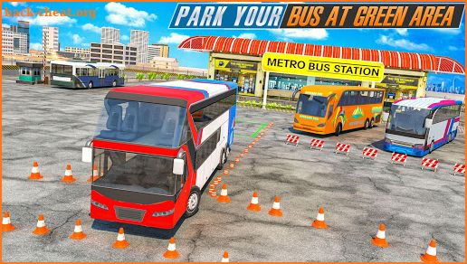 Public Coach Bus Transport: Bus Parking Games screenshot