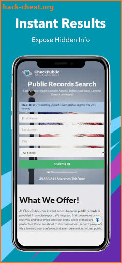 Public Records Search screenshot