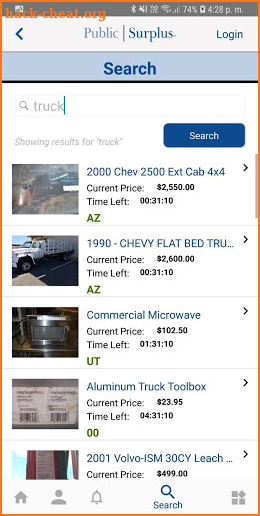 Public Surplus Buyers App screenshot