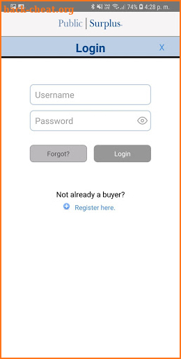Public Surplus Buyers App screenshot