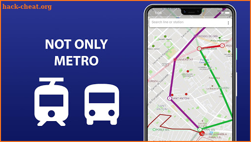 Public transport map Barcelona screenshot