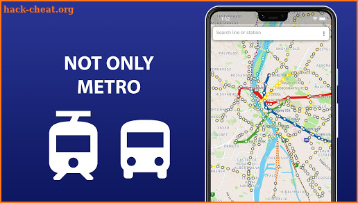 Public transport map Budapest screenshot