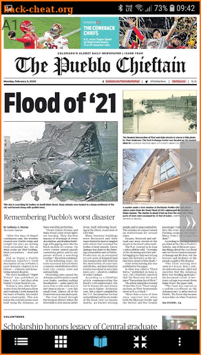 Pueblo Chieftain E-edition screenshot