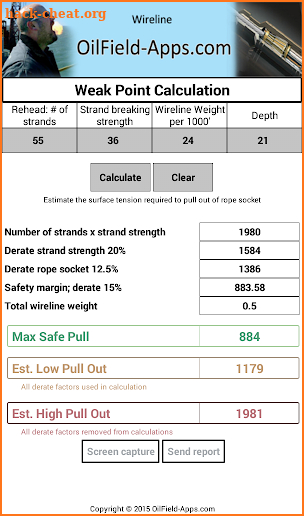 Pull Out Calc screenshot