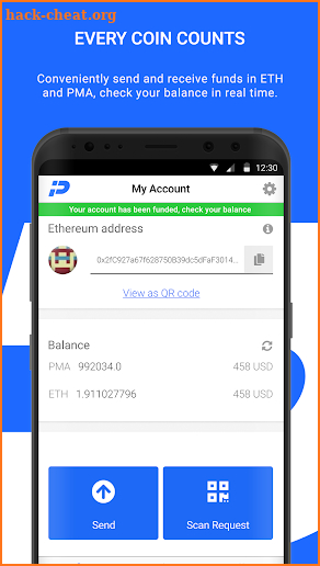 PumaPay Cryptocurrency Wallet screenshot