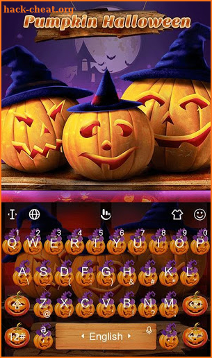 Pumpkin Halloween Keyboard Theme screenshot