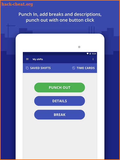 Punch In / Out Timesheet App screenshot