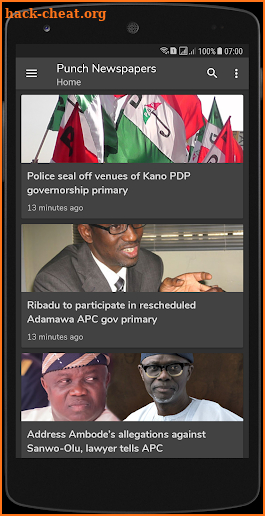 Punch Newspapers screenshot