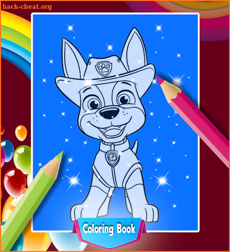 Puppy Dog Coloring Pages Drawing Game screenshot