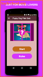 Puppy Dog Pals Quiz screenshot