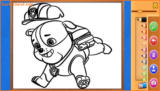 Pups patrol coloring book screenshot