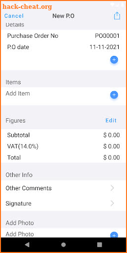 Purchase Order Pro, PO maker screenshot