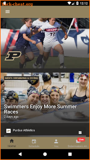 Purdue Athletics screenshot