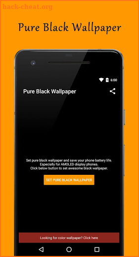 Pure Black Wallpaper screenshot