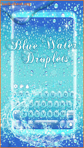 Pure Water droplets Keyboard Theme screenshot