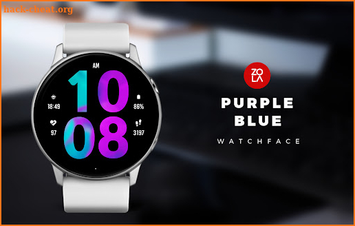 Purple Blue Watch Face screenshot