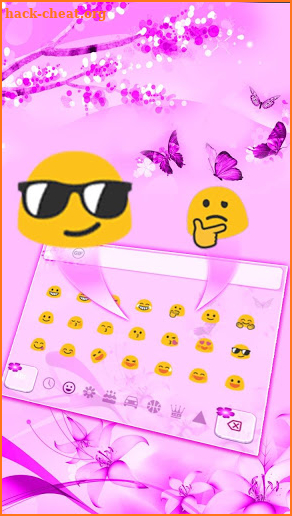 Purple Butterfly Keyboard screenshot