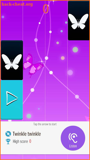 Purple Butterfly Piano Tiles 2019 screenshot