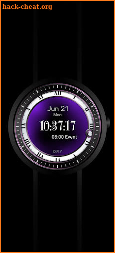 Purple Classic Wear OS screenshot