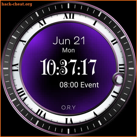 Purple Classic Wear OS screenshot