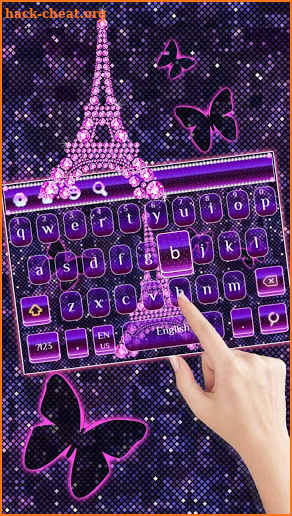 Purple Diamond Tower Keyboard screenshot