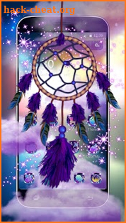 Purple Dream Catcher Theme screenshot