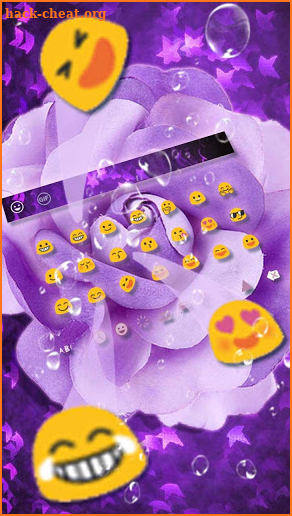 Purple Flower Keyboard screenshot