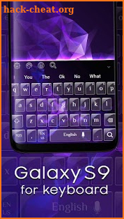 Purple Galaxy S9 Theme Keyboard screenshot