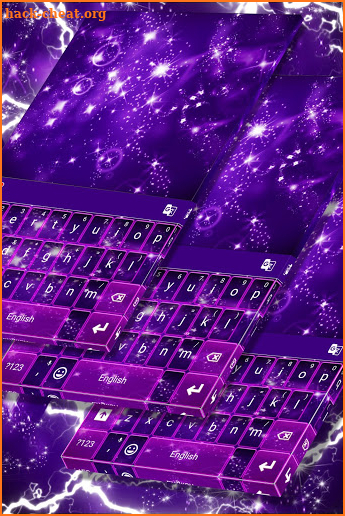 Purple Glitter Keyboard screenshot